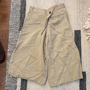 COS Tan Cropped Pants